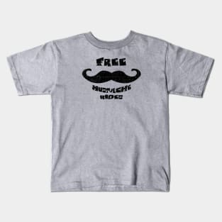 Wicked Decent Free Mustache Rides Kids T-Shirt